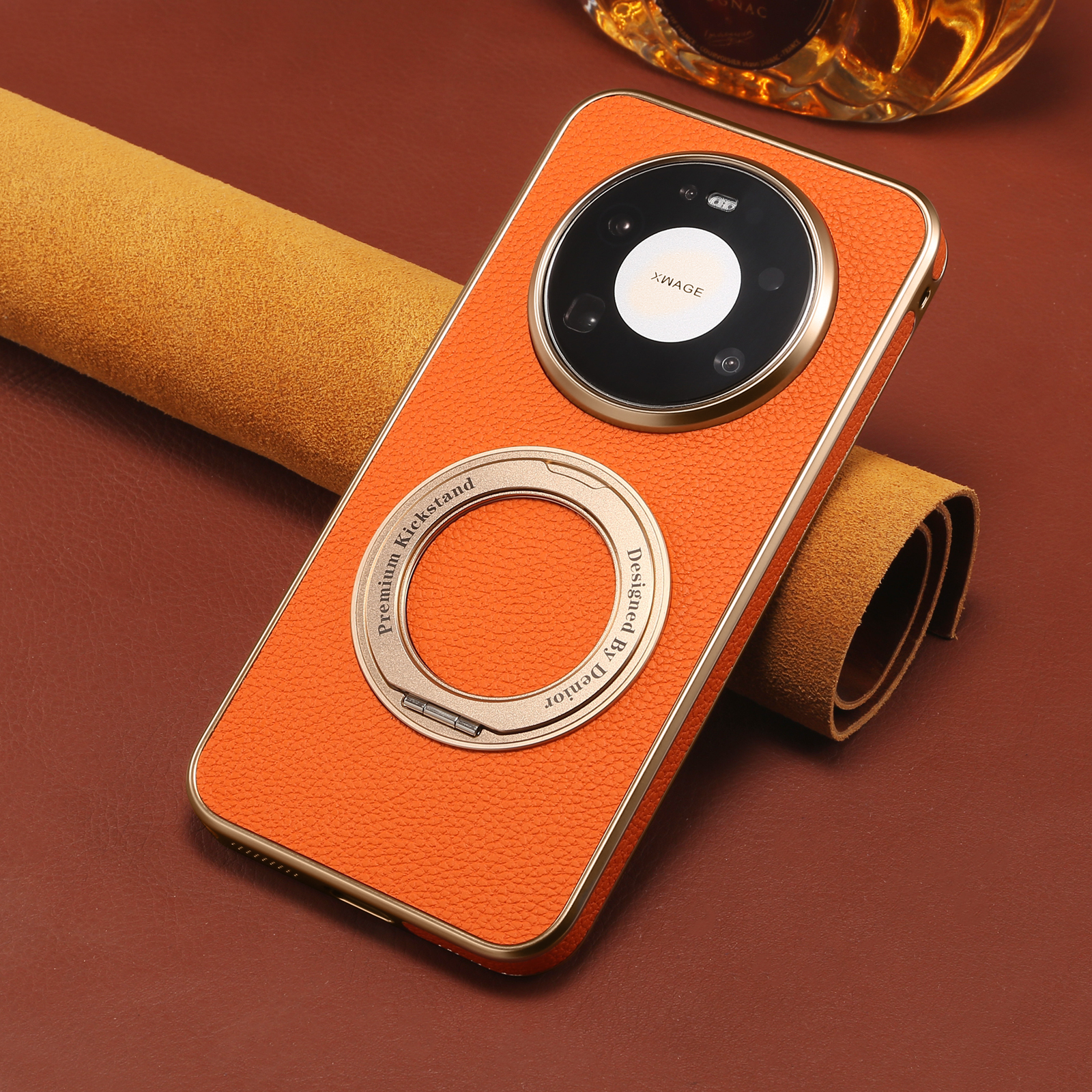 Taco Stand Holder - Denior Litchi Grain Phone Case Suitable
