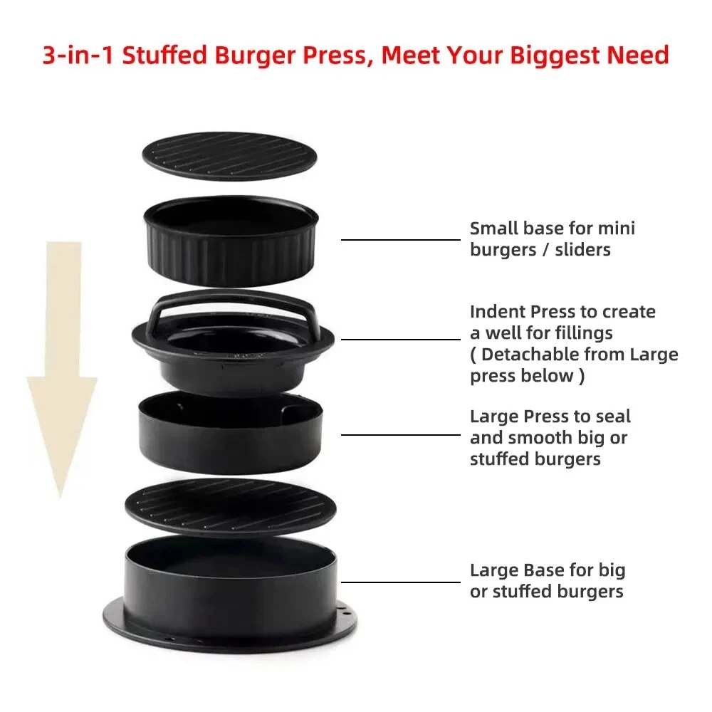 Round Hamburger Burger Press B - Hot Dog Press recensione e prezzo