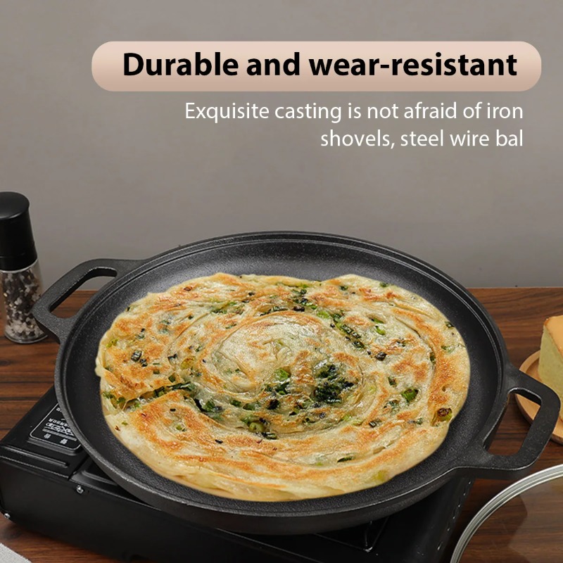 Cast Iron Frying Pan Non-stick - Danish Pancake Pan recensione e prezzo