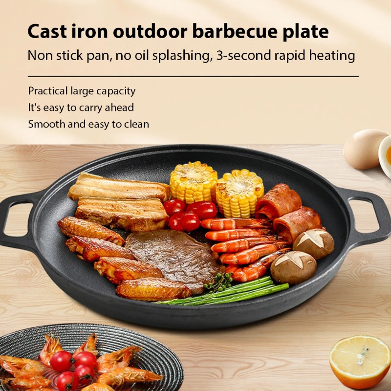 Cast Iron Frying Pan Non-stick - Danish Pancake Pan recensione e prezzo