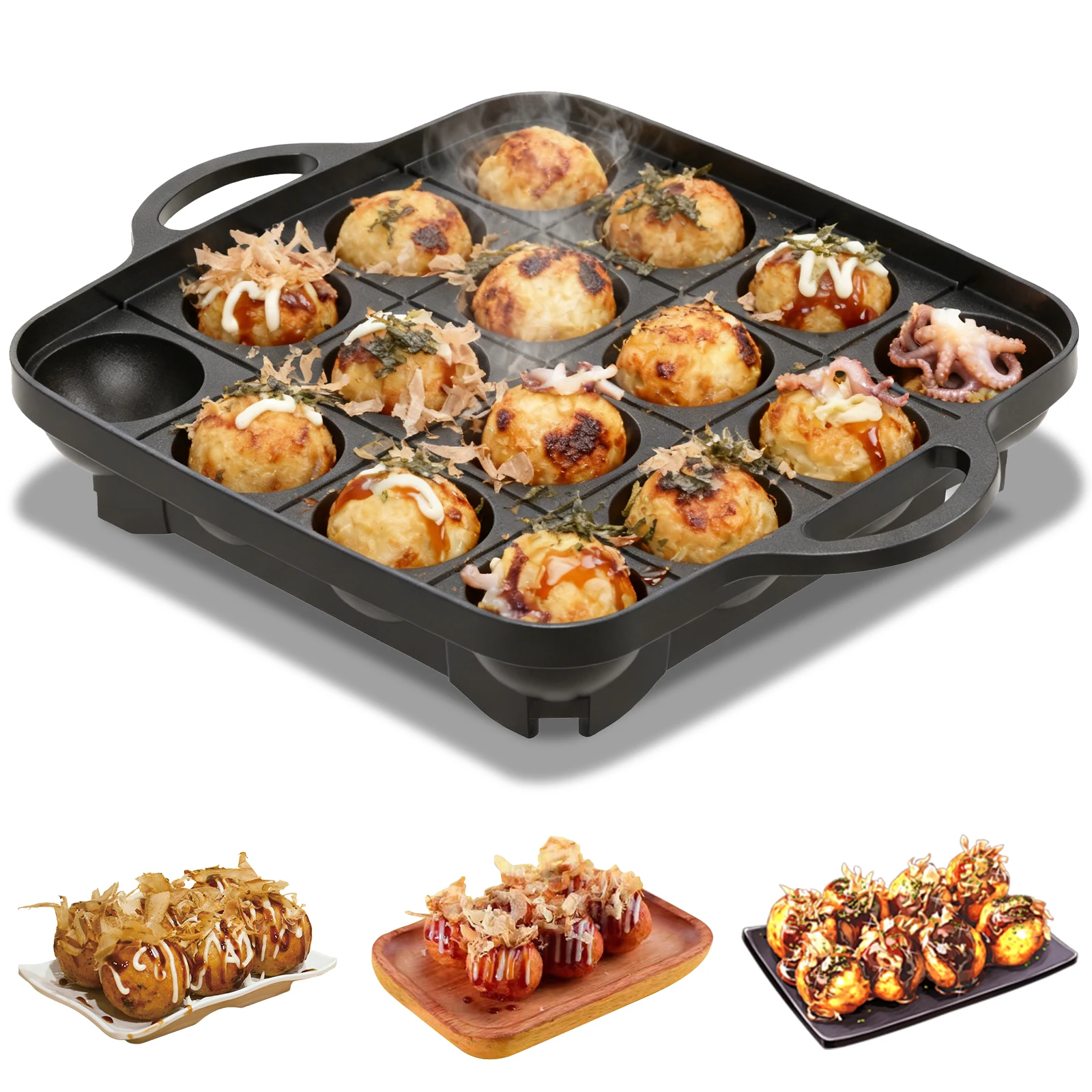 16 Holes Takoyaki Pan Cast Alu - Takoyaki Grill Plate recensione e prezzo