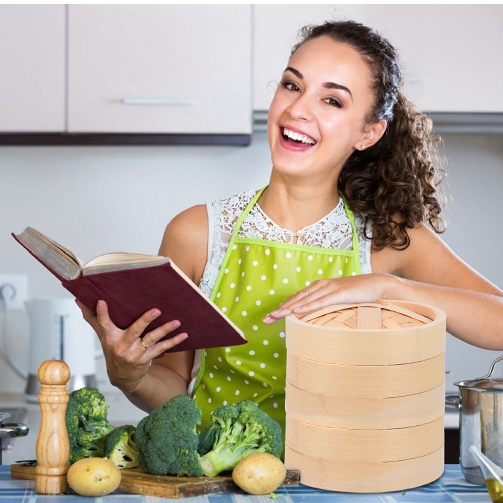 Steaming With Lid Cooking Tool - Bao Steamer Bamboo recensione e prezzo