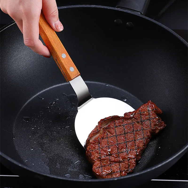 Stainless Steel Wooden Handle  - Okonomiyaki Spatula recensione e prezzo