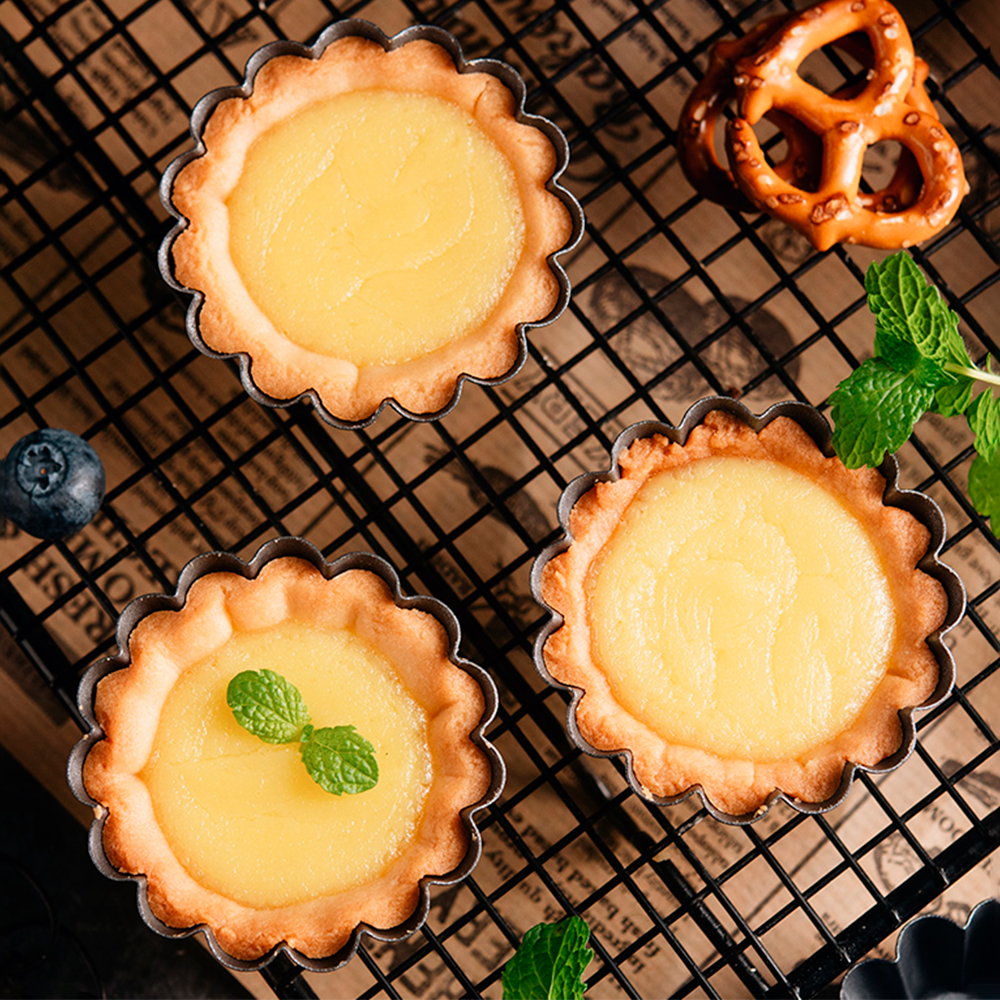 12Pcs Pan Mold Tart Quiche Fla - Egg Waffle Pan recensione e prezzo