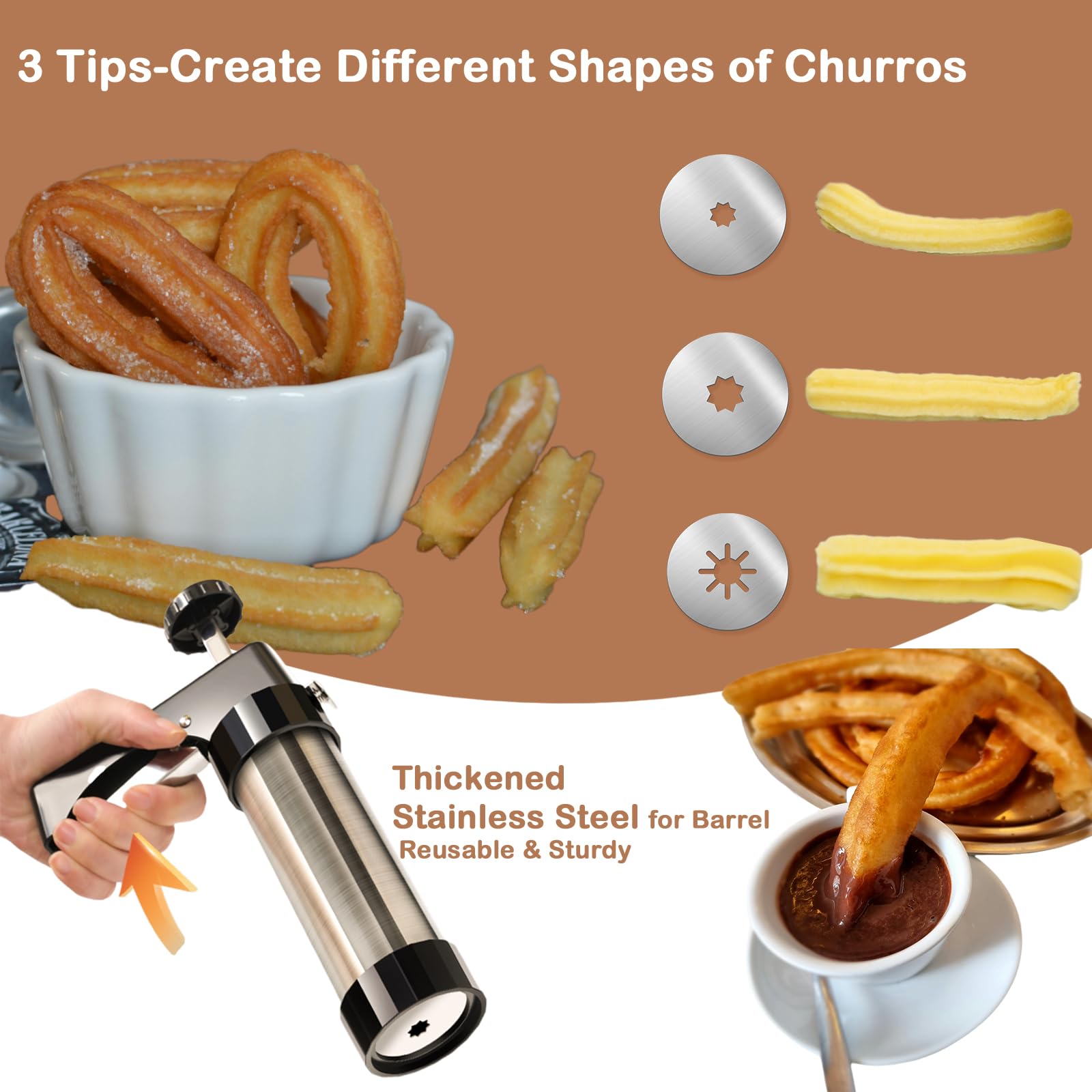 Traditional Churro Maker Machi - Churros Maker Gun recensione e prezzo