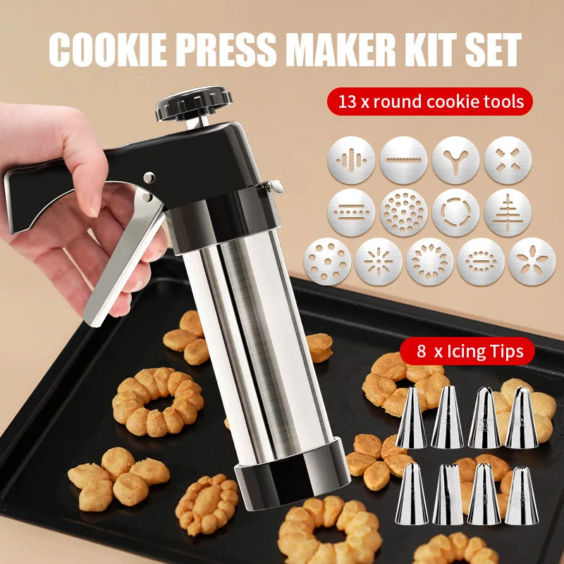Cookie Press Gun Kit Stainless - Churros Maker Gun recensione e prezzo