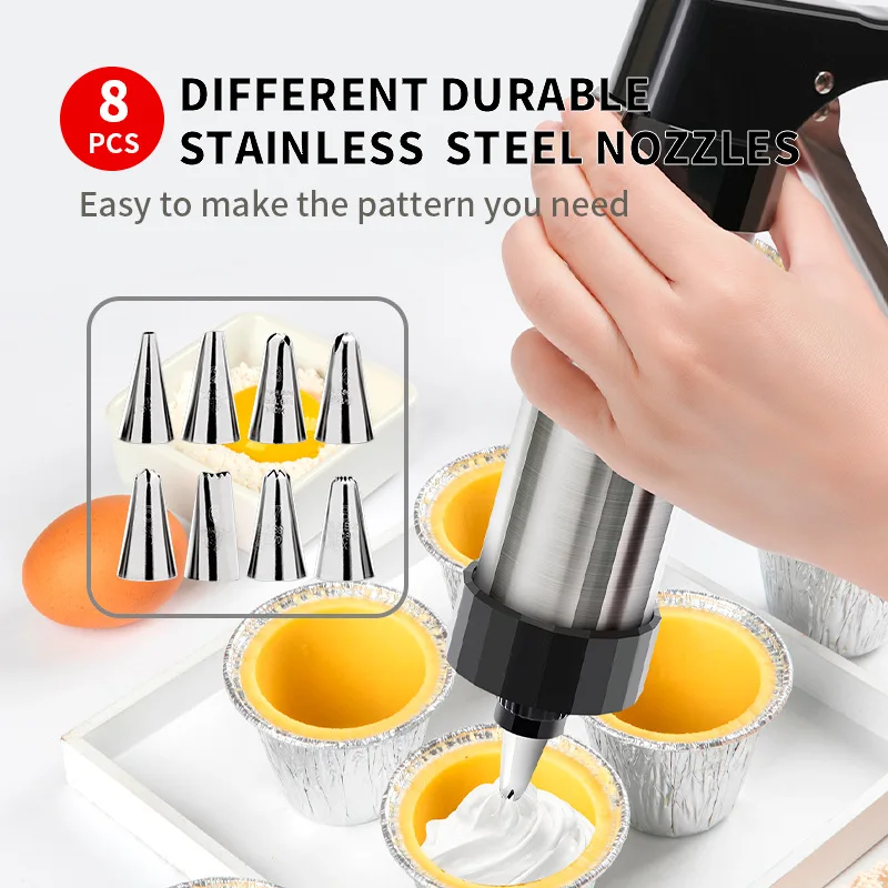 Cookie Press Gun Kit Stainless - Churros Maker Gun recensione e prezzo