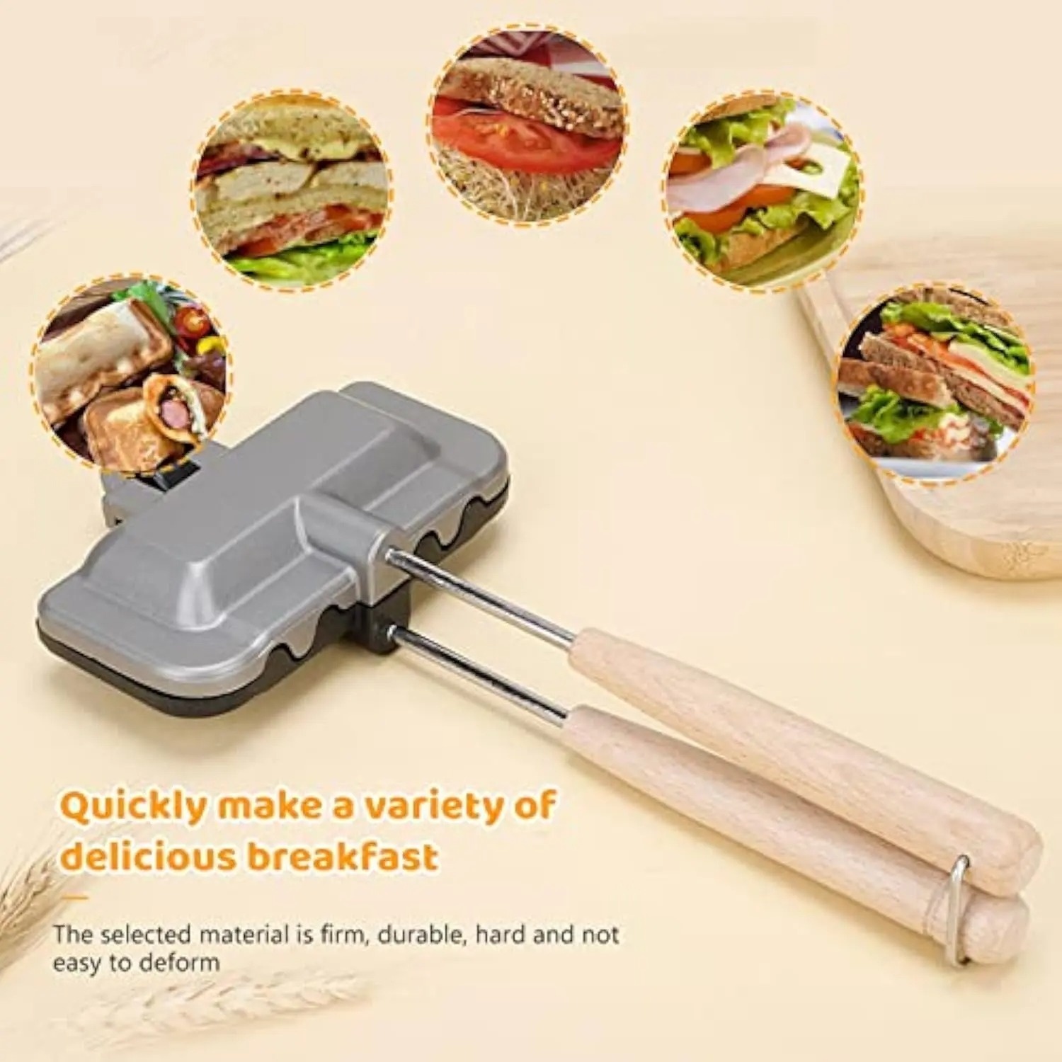 Breakfast Sandwich Maker, 4w1h - Hot Dog Press recensione e prezzo