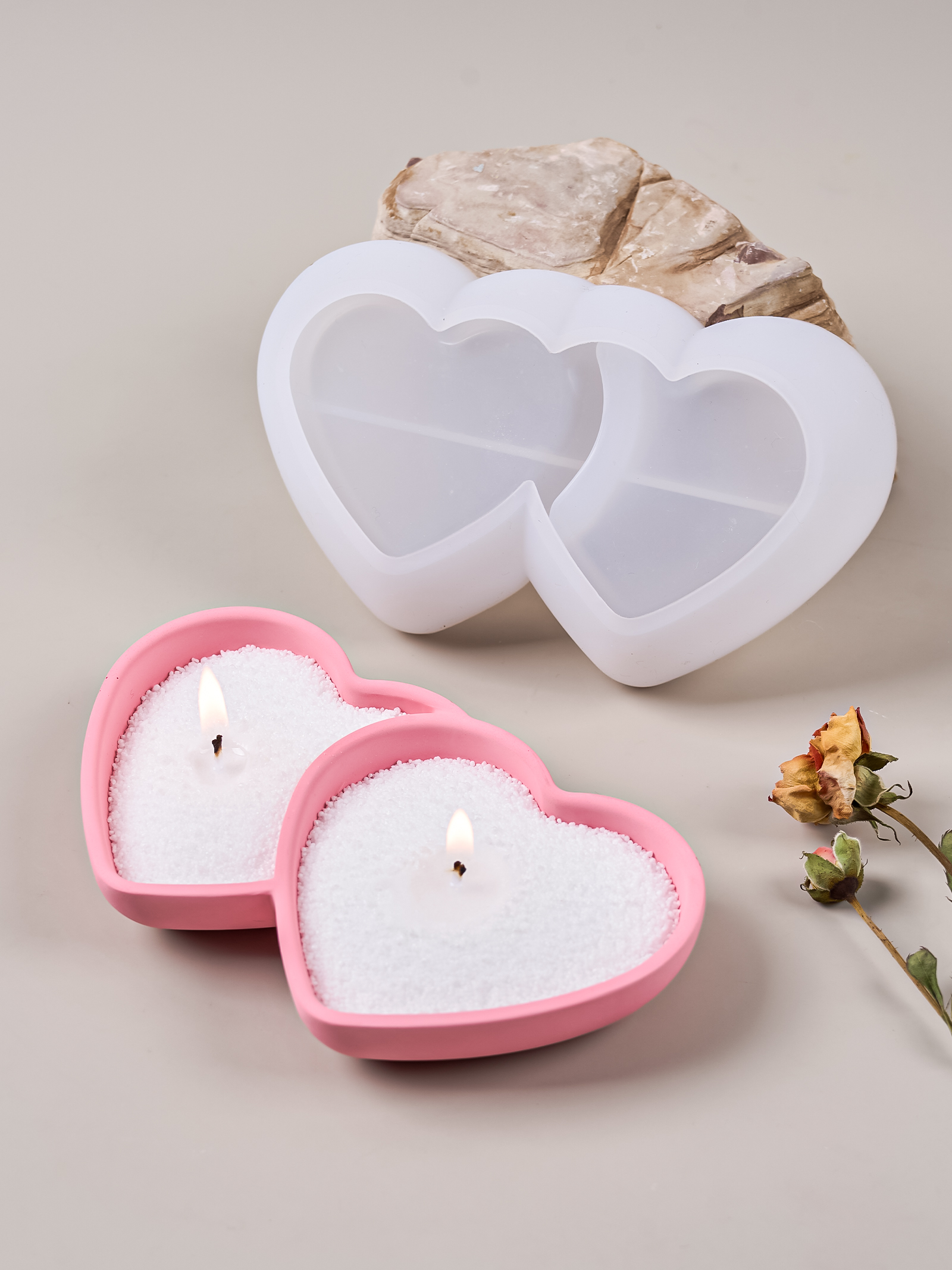 DIY Double Heart Candle Bowl S - Potsticker Mold recensione e prezzo