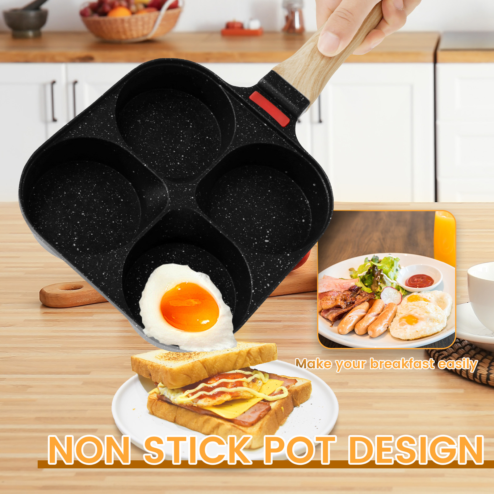 Egg Frying Pan Nonstick Pancak - Mini Pancake Griddle recensione e prezzo