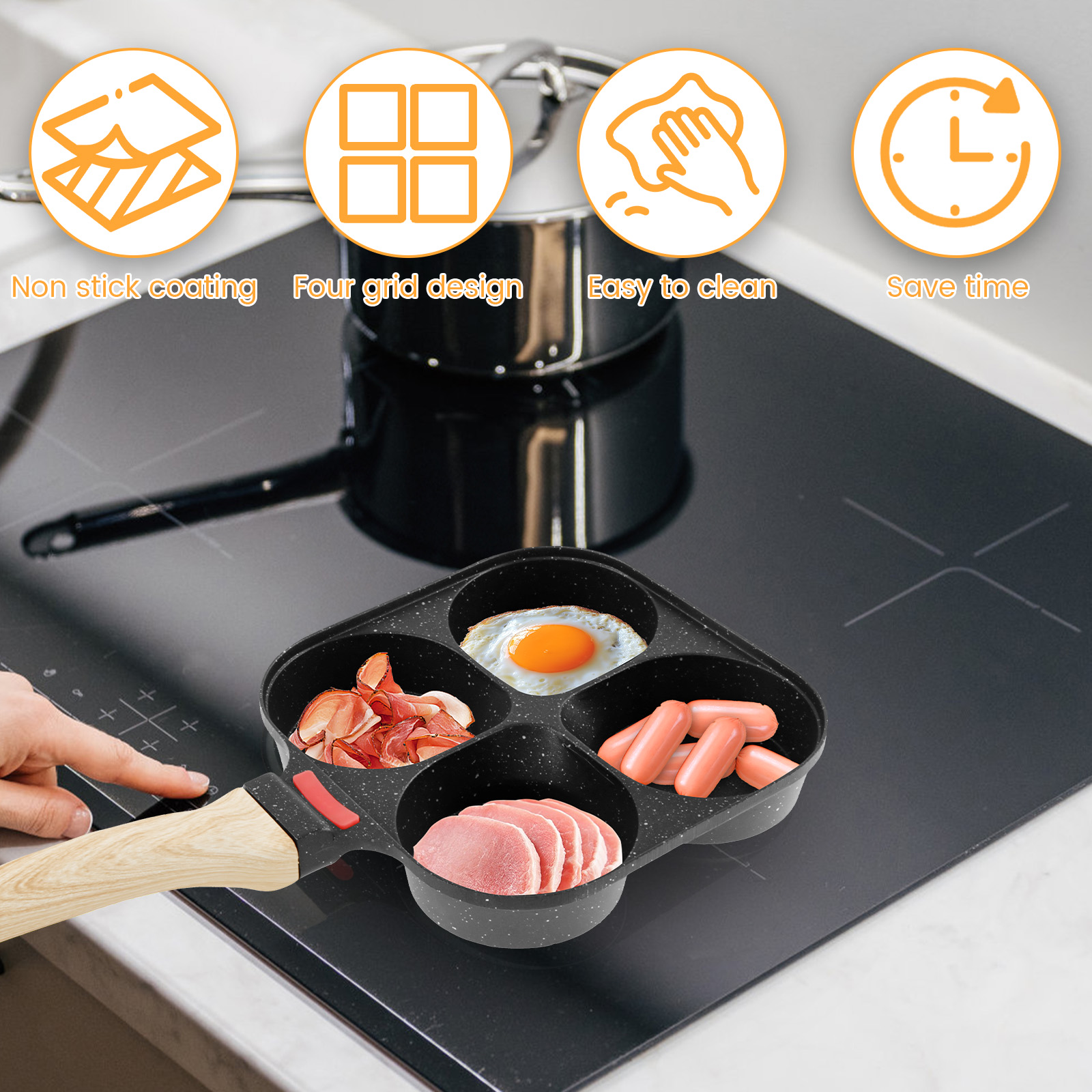 Egg Frying Pan Nonstick Pancak - Mini Pancake Griddle recensione e prezzo