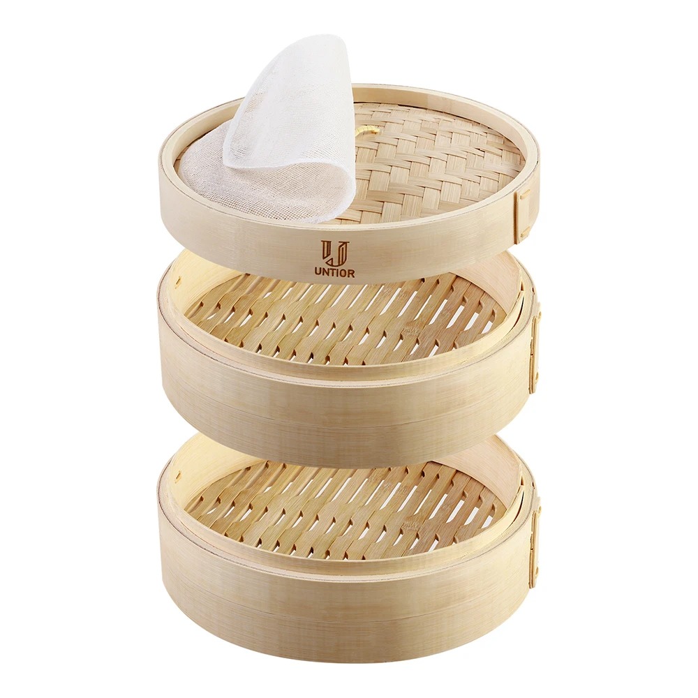 Bamboo Steamer Basket with Lid - Bao Steamer Bamboo recensione e prezzo