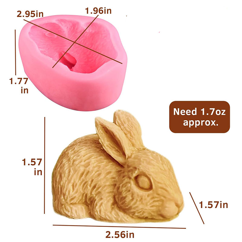 3D Rabbit Silicone Soap Mold E - Bunny Cake Mold recensione e prezzo