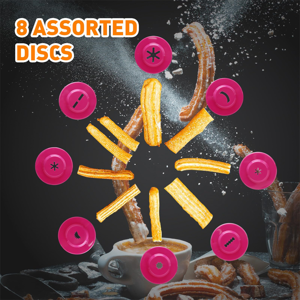1pc DIY Manual Cookie Press Ma - Churros Maker Gun recensione e prezzo