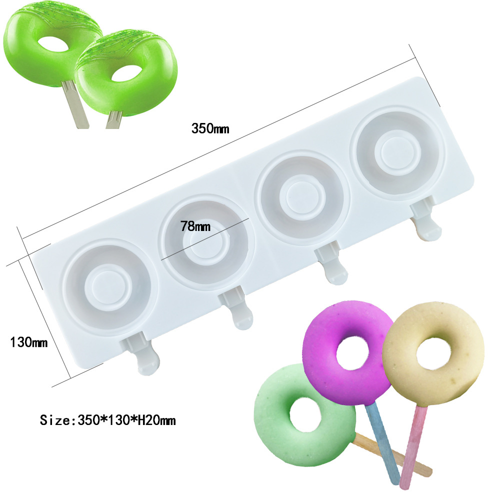 Large Donut 4 Cavity Ice Cream - Donut Mold Silicone recensione e prezzo
