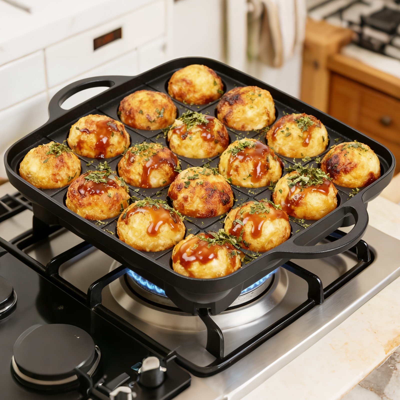 Takoyaki Pan 16 Hole Octopus B - Takoyaki Grill Plate recensione e prezzo