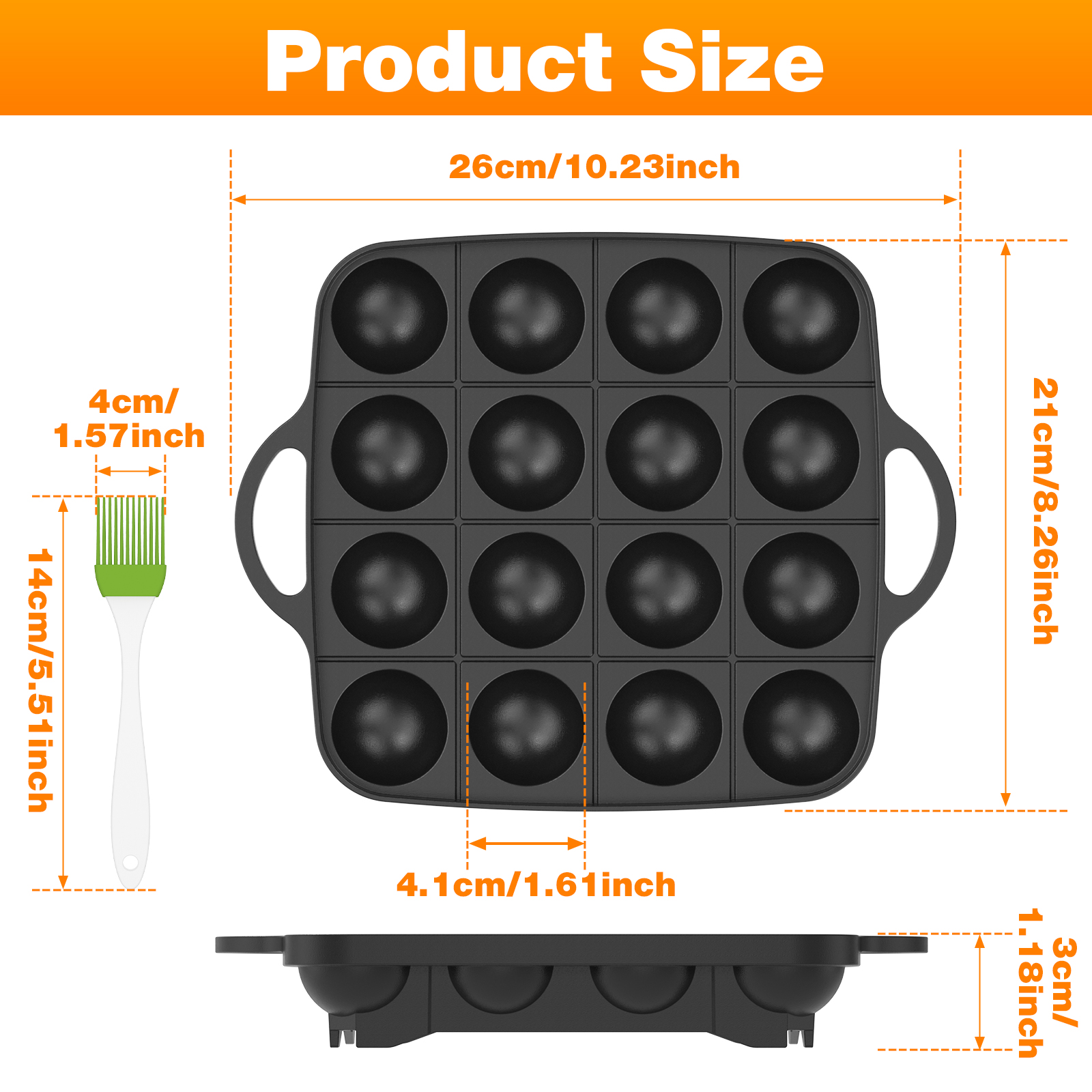 Takoyaki Pan 16 Hole Octopus B - Takoyaki Grill Plate recensione e prezzo