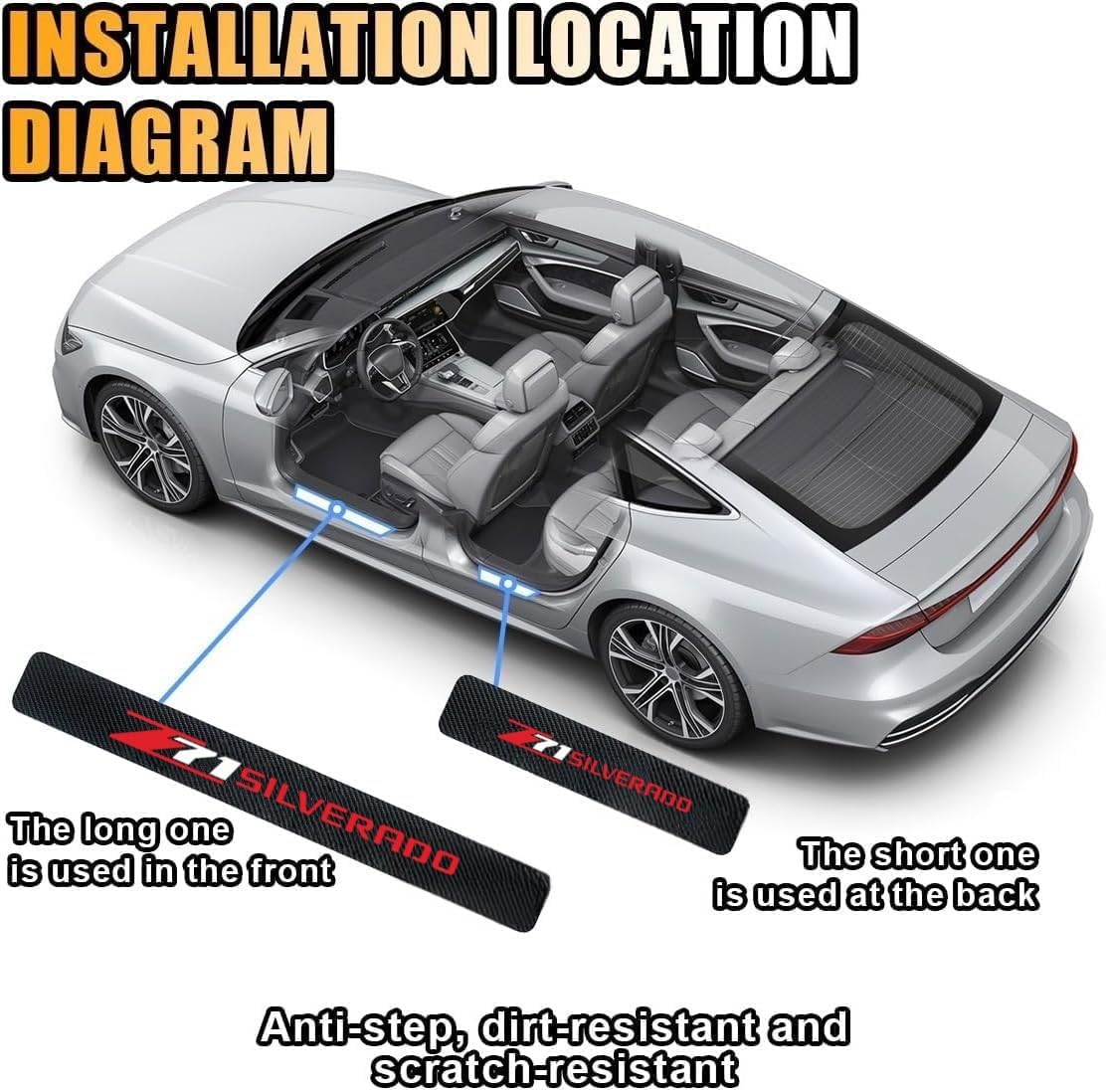 Car Door Sill Plate Guard Stic - Crepe Pan Carbon recensione e prezzo