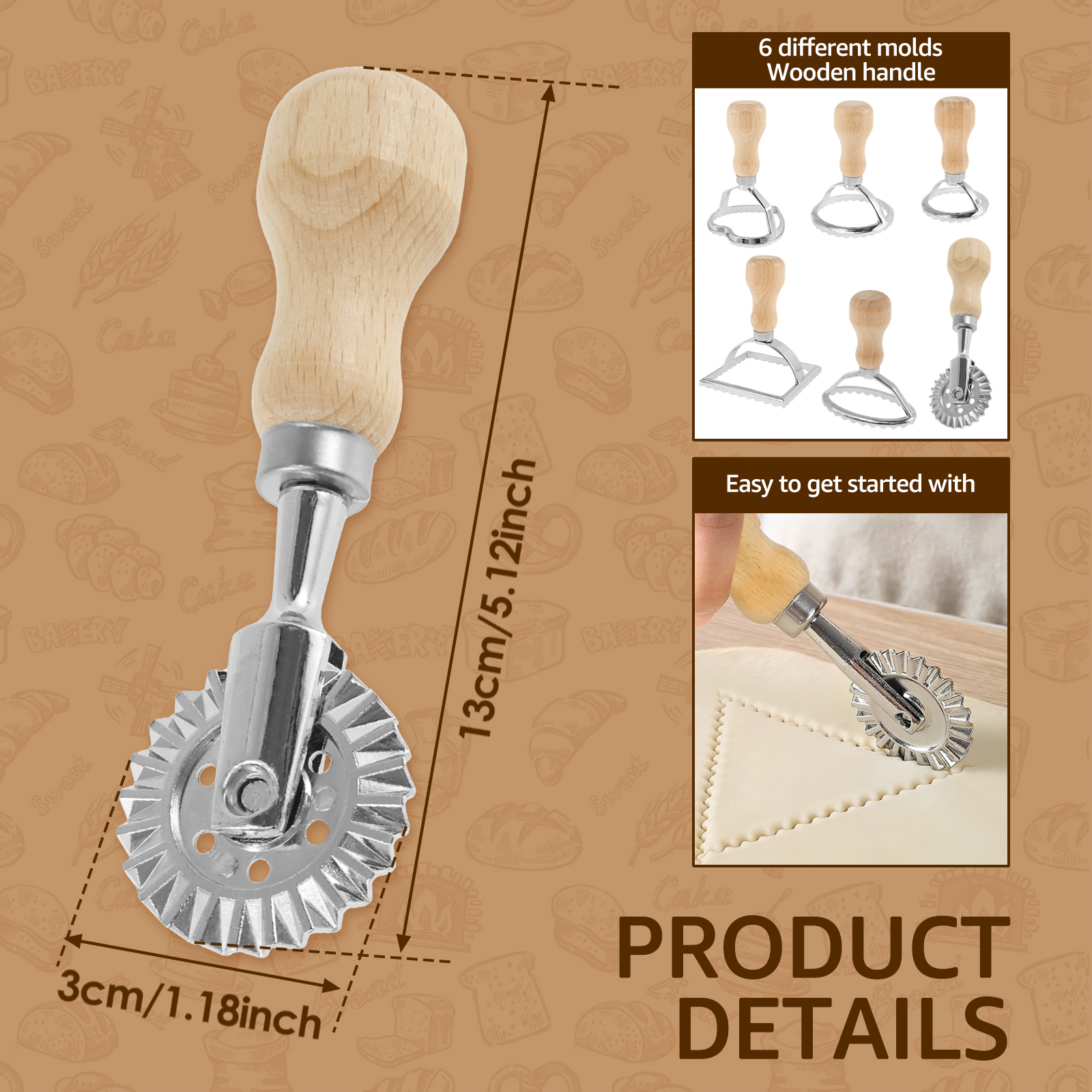6Pcs Ravioli Maker Set Ravioli - Dumpling Press Set recensione e prezzo