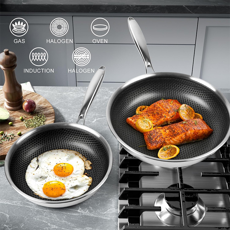 Stainless Steel Frying Pan wit - Egg Waffle Pan recensione e prezzo