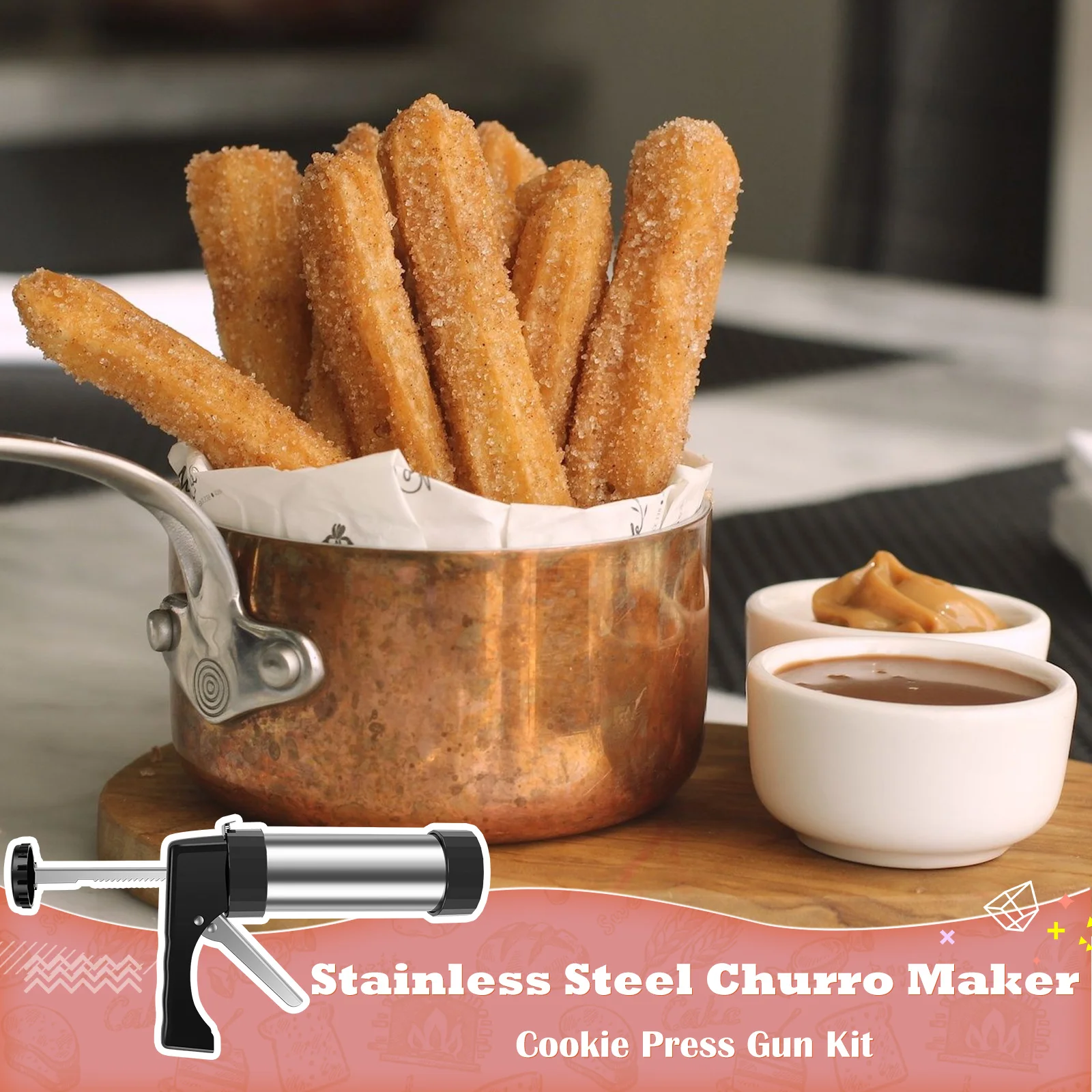 DIY Churro Maker Machine Cooki - Churros Maker Gun recensione e prezzo