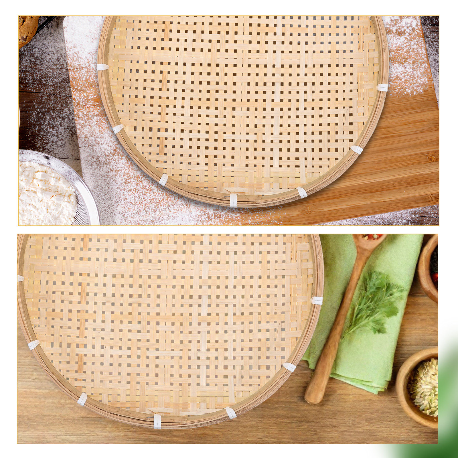 35Cm Round Bamboo Sieve Basket - Dim Sum Basket recensione e prezzo