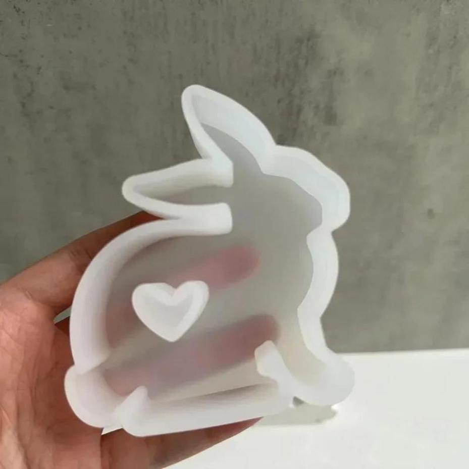 1Pcs Heart Shaped Bunny Silico - Bunny Cake Mold recensione e prezzo