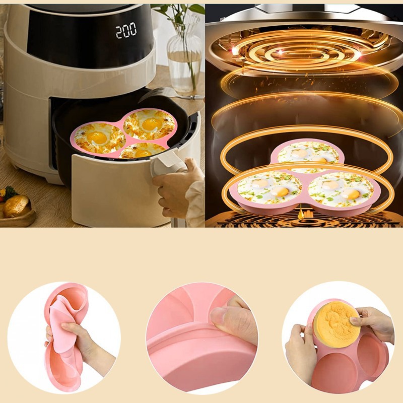 Reusable Silicone Air Fryer Eg - Egg Waffle Pan recensione e prezzo