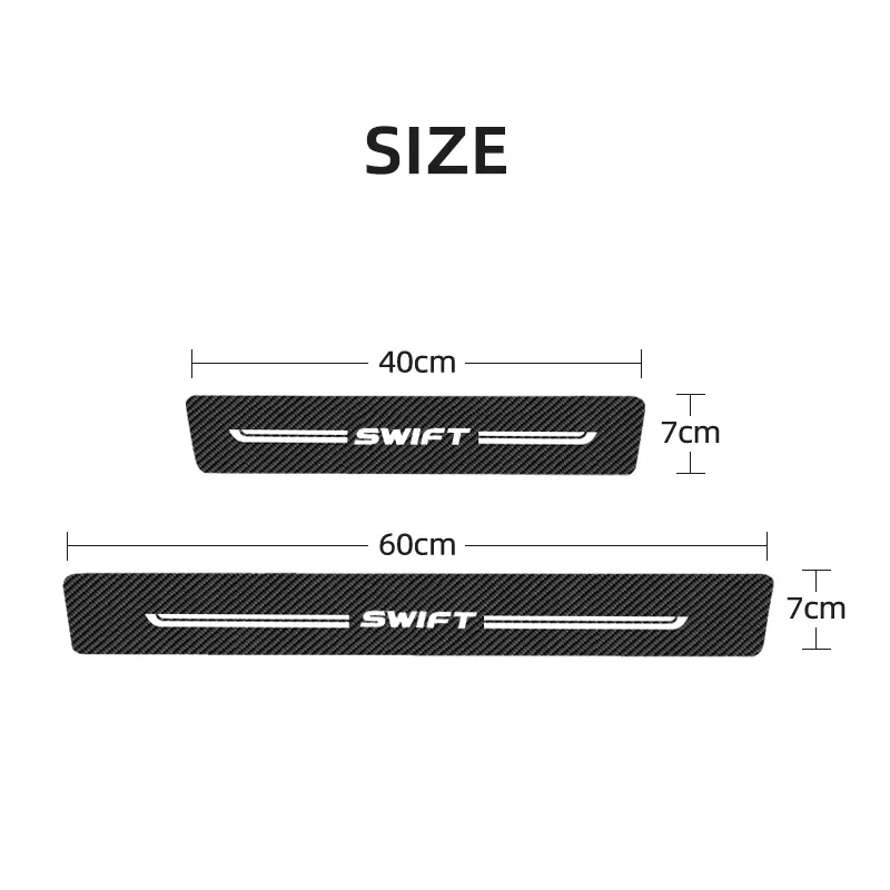 Car Front Rear Door Threshold  - Crepe Pan Carbon recensione e prezzo