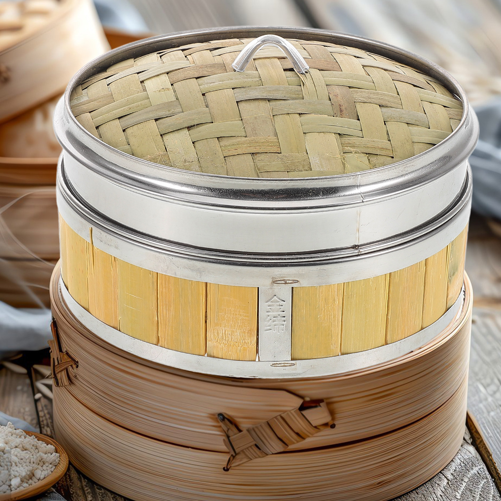 18Cm Bamboo Wood Steamer Baske - Bao Steamer Bamboo recensione e prezzo