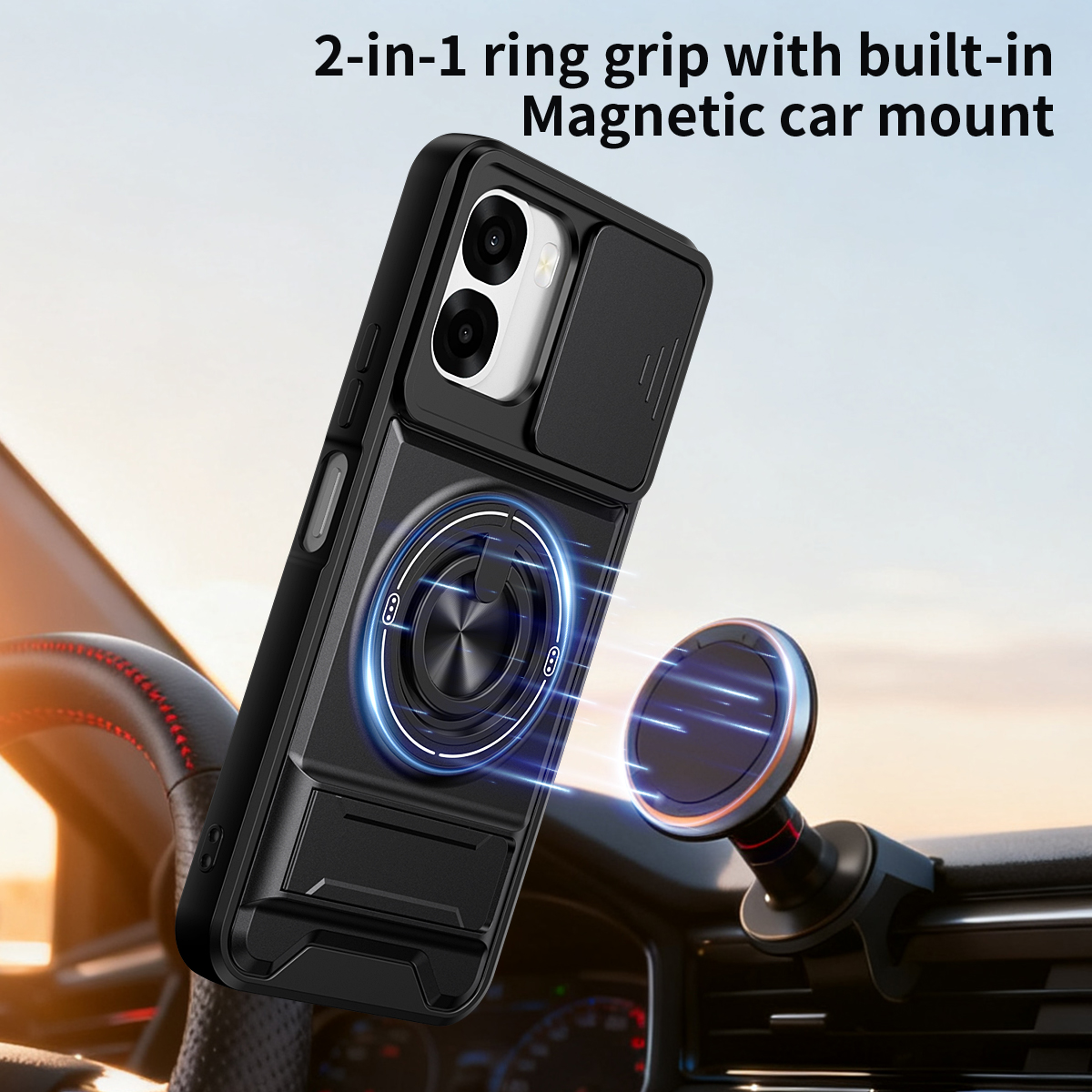 Armor Phone Case For Oppo A6x  - Taco Stand Holder recensione e prezzo