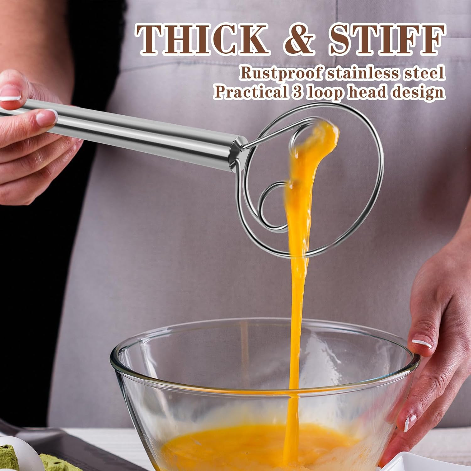 Danish Dough Whisk - Stainless - Danish Pancake Pan recensione e prezzo