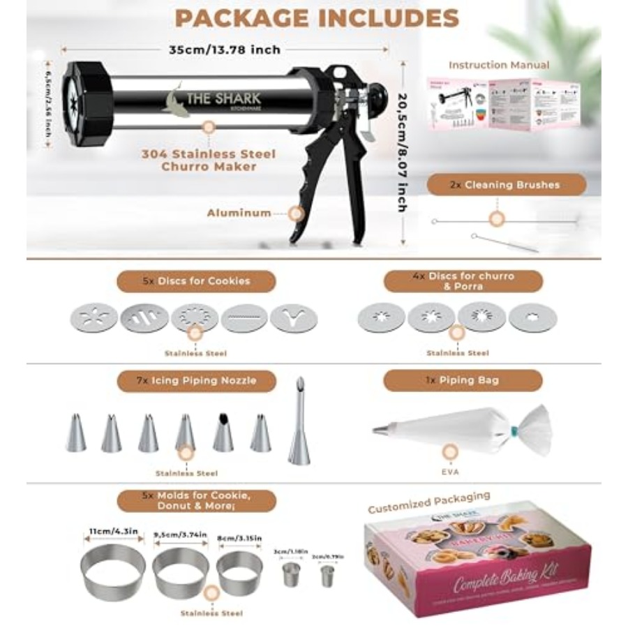 Churro Maker Machine and Sprit - Churros Maker Gun recensione e prezzo