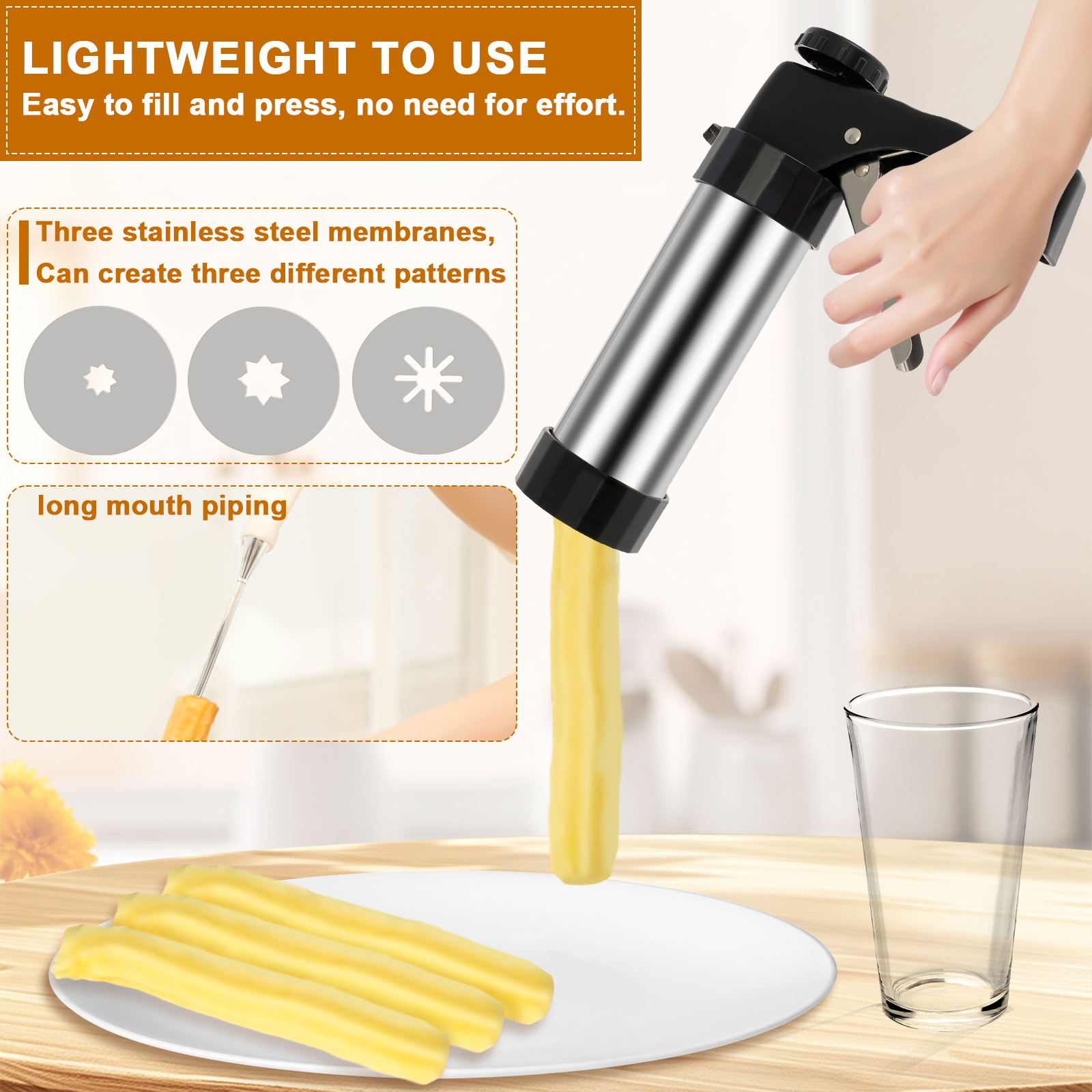 Churro Maker Machine Cookie Pr - Churros Maker Gun recensione e prezzo