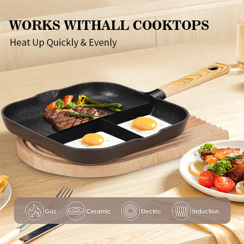 3 in 1 Frying Pan Aluminum All - Egg Waffle Pan recensione e prezzo