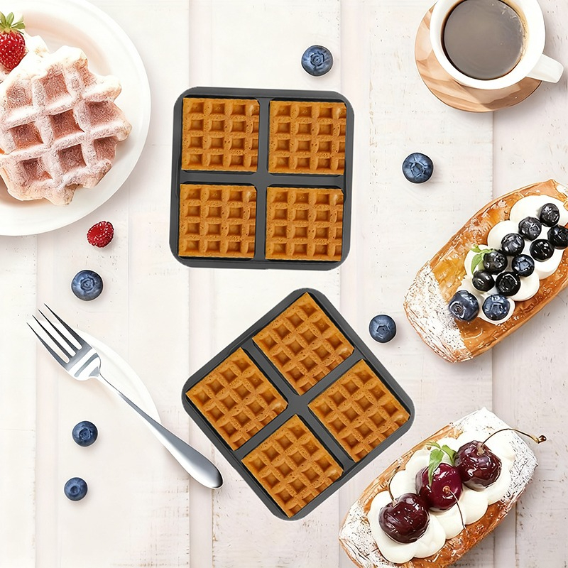 Square Waffle Mold, Non-Stick  - Mini Pancake Griddle recensione e prezzo