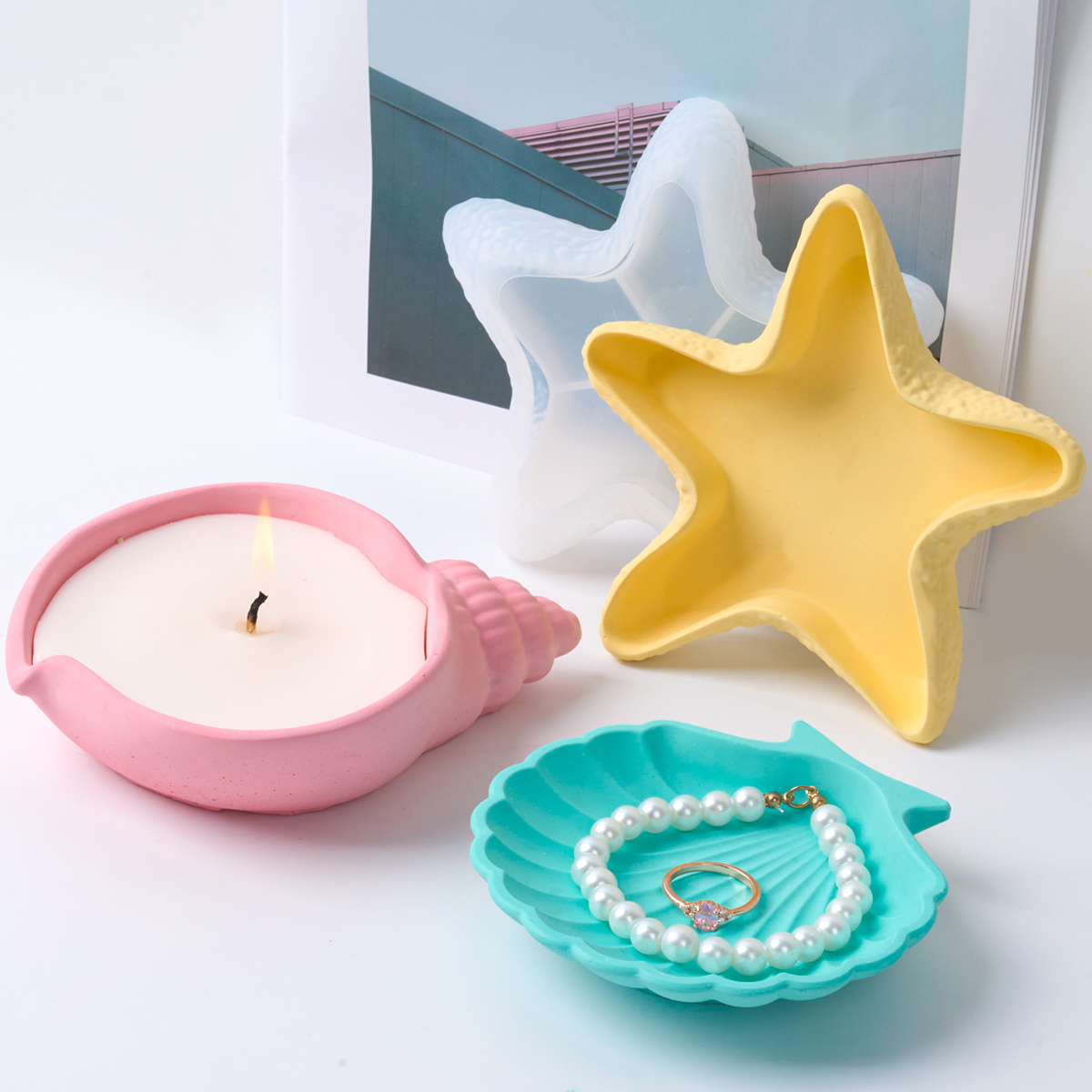 DIY Concrete Starfish Starage  - Potsticker Mold recensione e prezzo