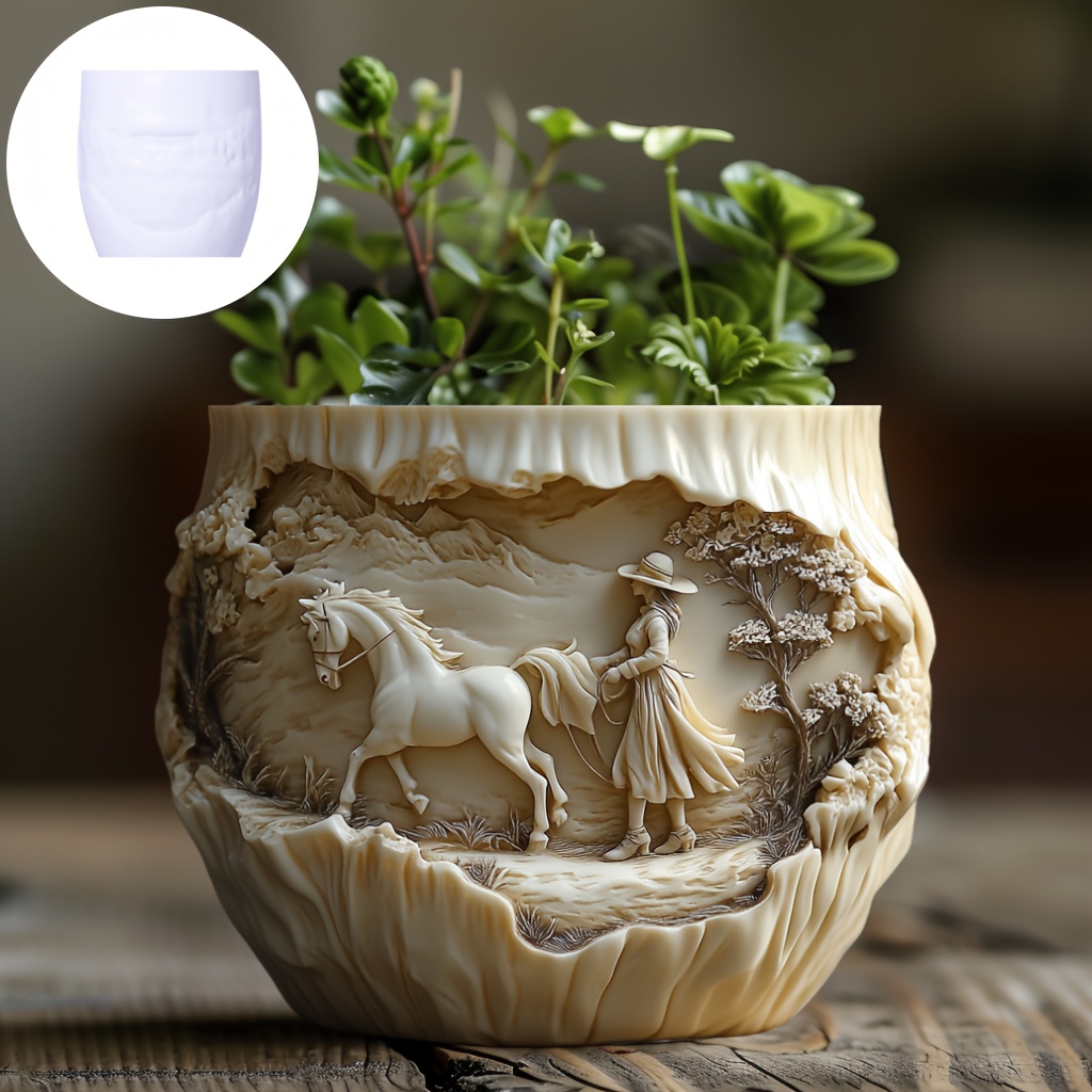 Beauty holding horse relief su - Potsticker Mold recensione e prezzo
