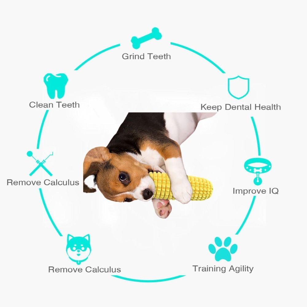 Tough Rubber Dog Chew Corn Sti - Corn Dog Stick recensione e prezzo
