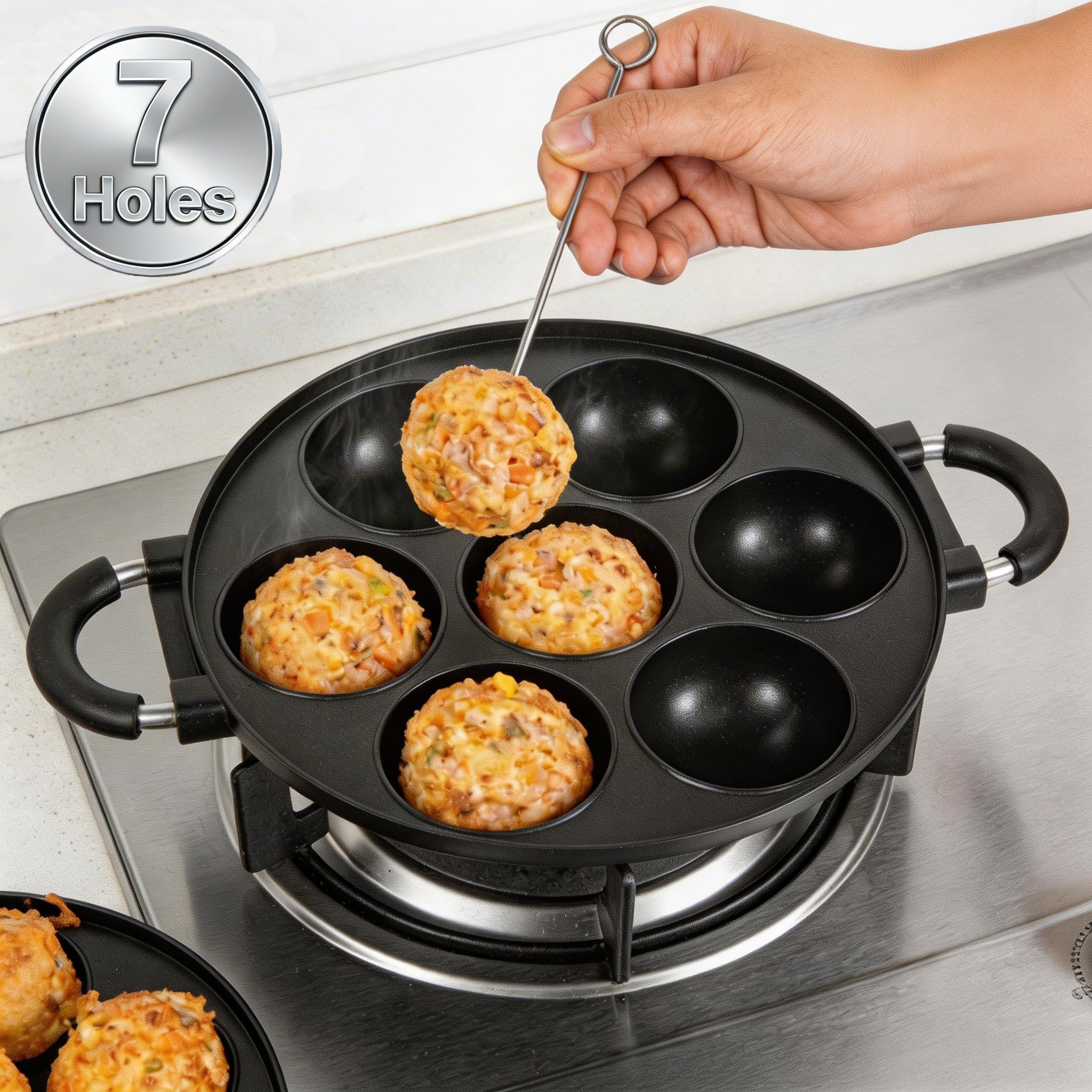 16/7 Holes Takoyaki Pan Alumin - Takoyaki Grill Plate recensione e prezzo