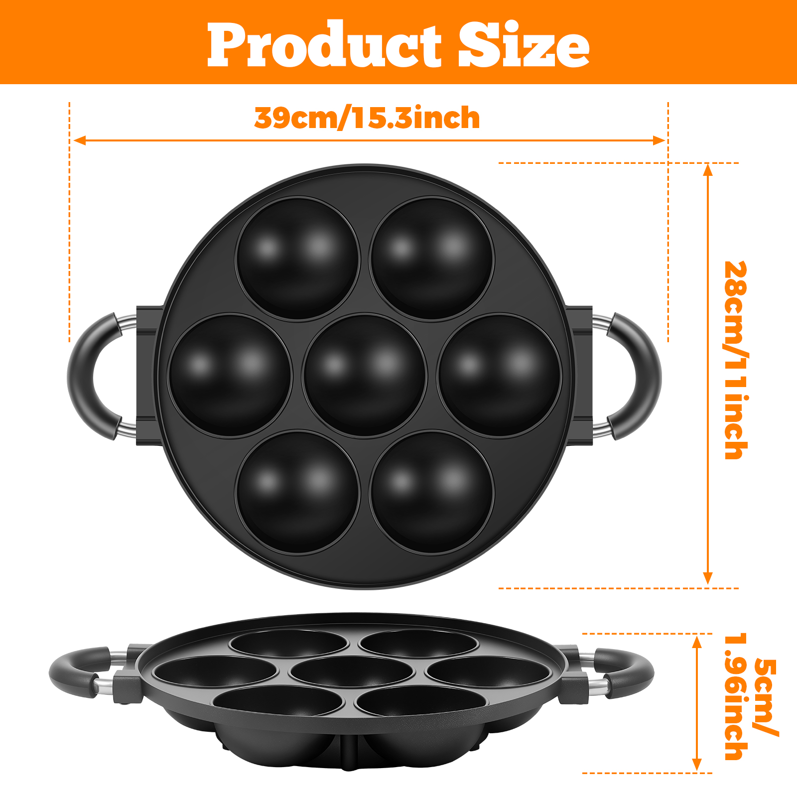 16/7 Holes Takoyaki Pan Alumin - Takoyaki Grill Plate recensione e prezzo