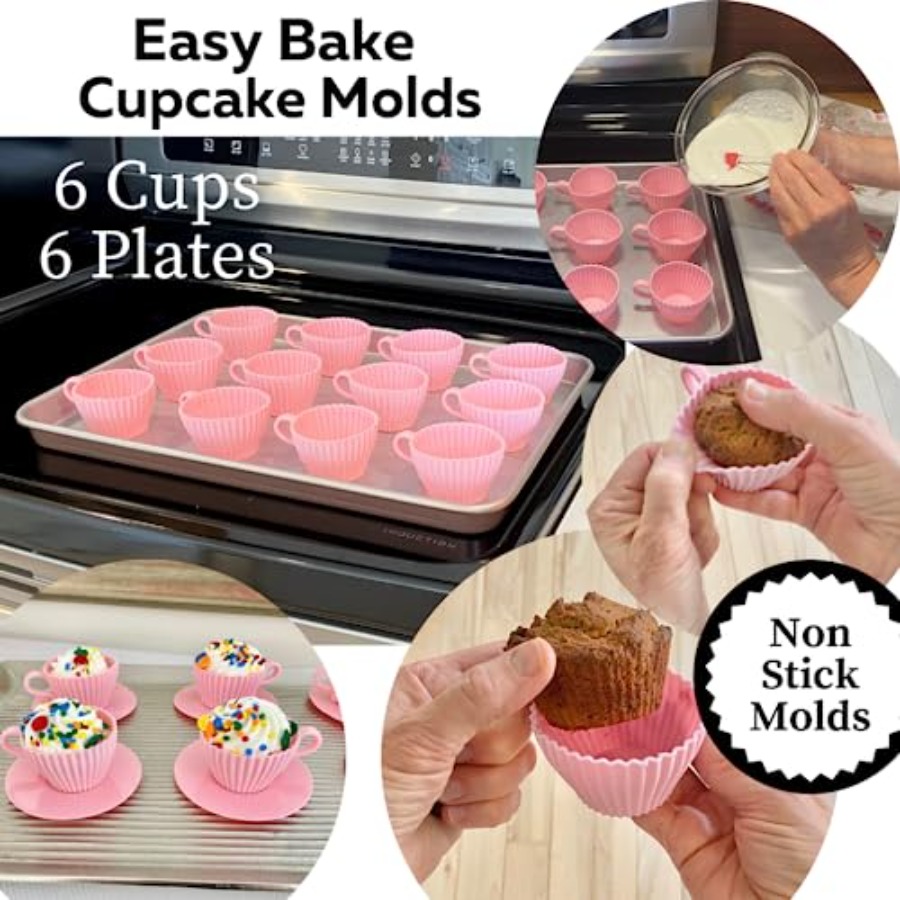 Silicone Teacup Set 12 Pc - Cu - Donut Mold Silicone recensione e prezzo