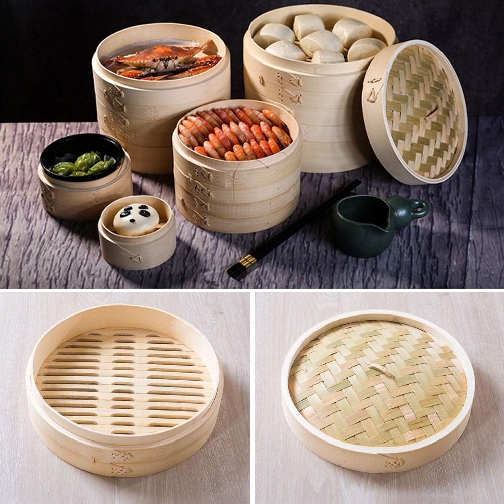 Bamboo Steamer Basket with Lid - Bao Steamer Bamboo recensione e prezzo
