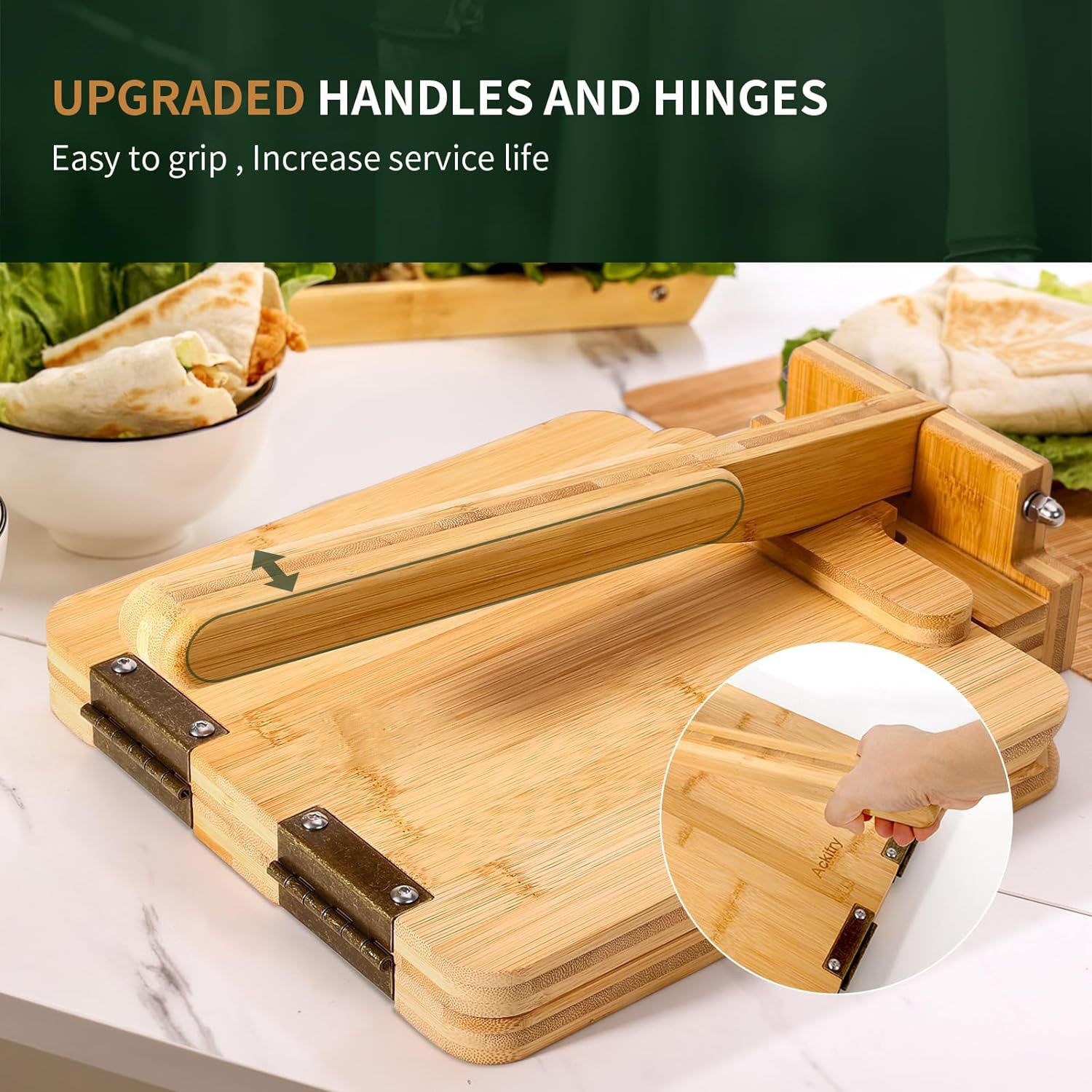 Hot-selling bamboo and wood to - Dumpling Press Set recensione e prezzo