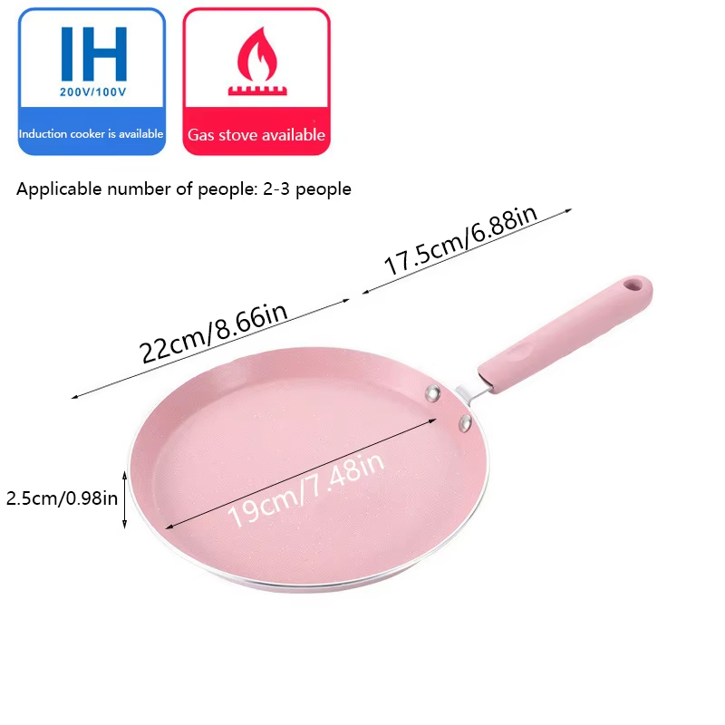 1 Non Stick Pink Frying Pan Fo - Egg Waffle Pan recensione e prezzo