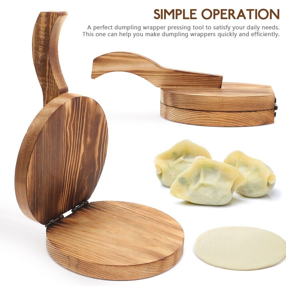 Wooden Dough Presser Chapati P - Dumpling Press Set recensione e prezzo