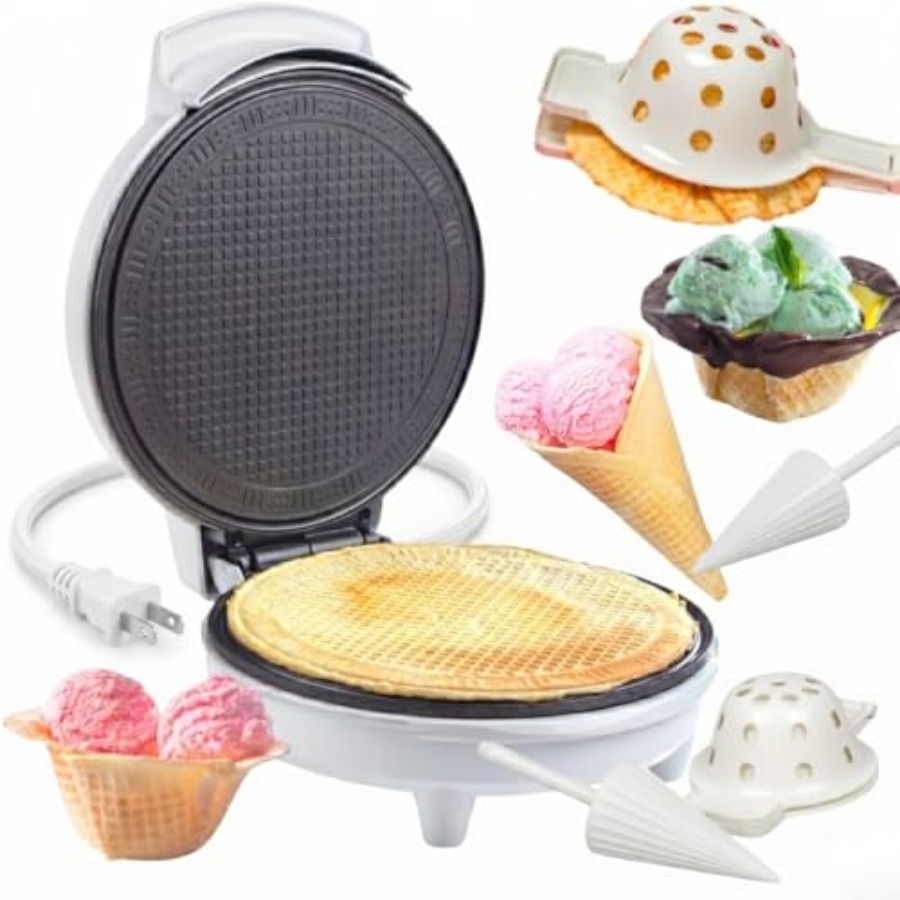 Waffle Cone and Ice Cream Bowl - Waffle Cone Maker recensione e prezzo