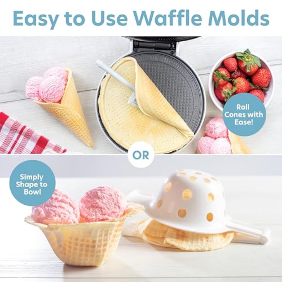 Waffle Cone and Ice Cream Bowl - Waffle Cone Maker recensione e prezzo