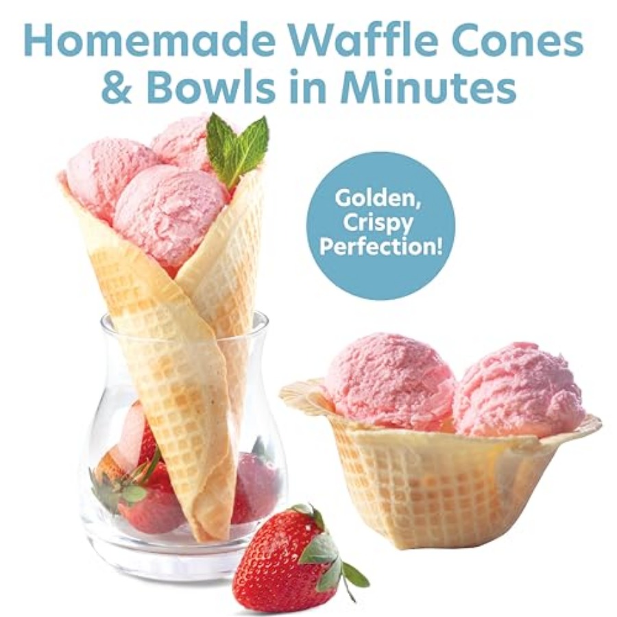 Waffle Cone and Ice Cream Bowl - Waffle Cone Maker recensione e prezzo