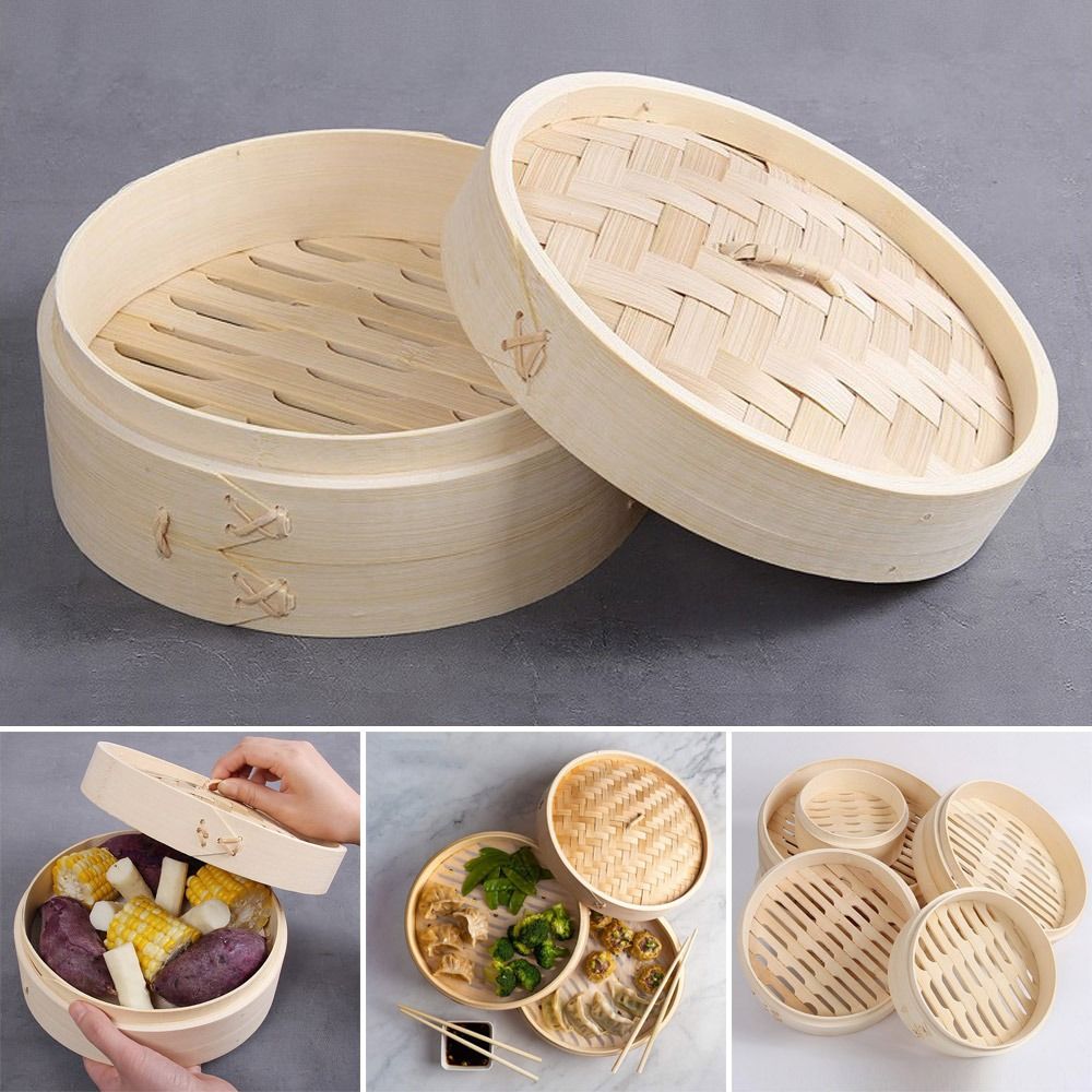 Bamboo Steamer Basket with Lid - Bao Steamer Bamboo recensione e prezzo